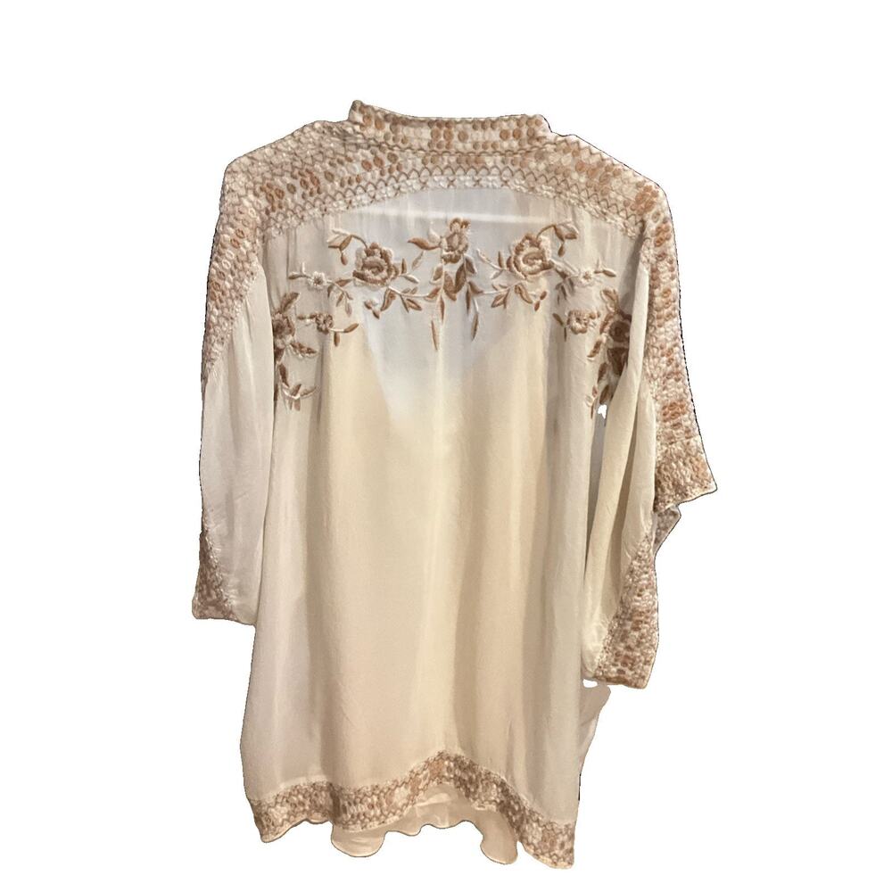 Johnny Was Open Front Kimono Duster With Cami- L- C42137-0- NWOT